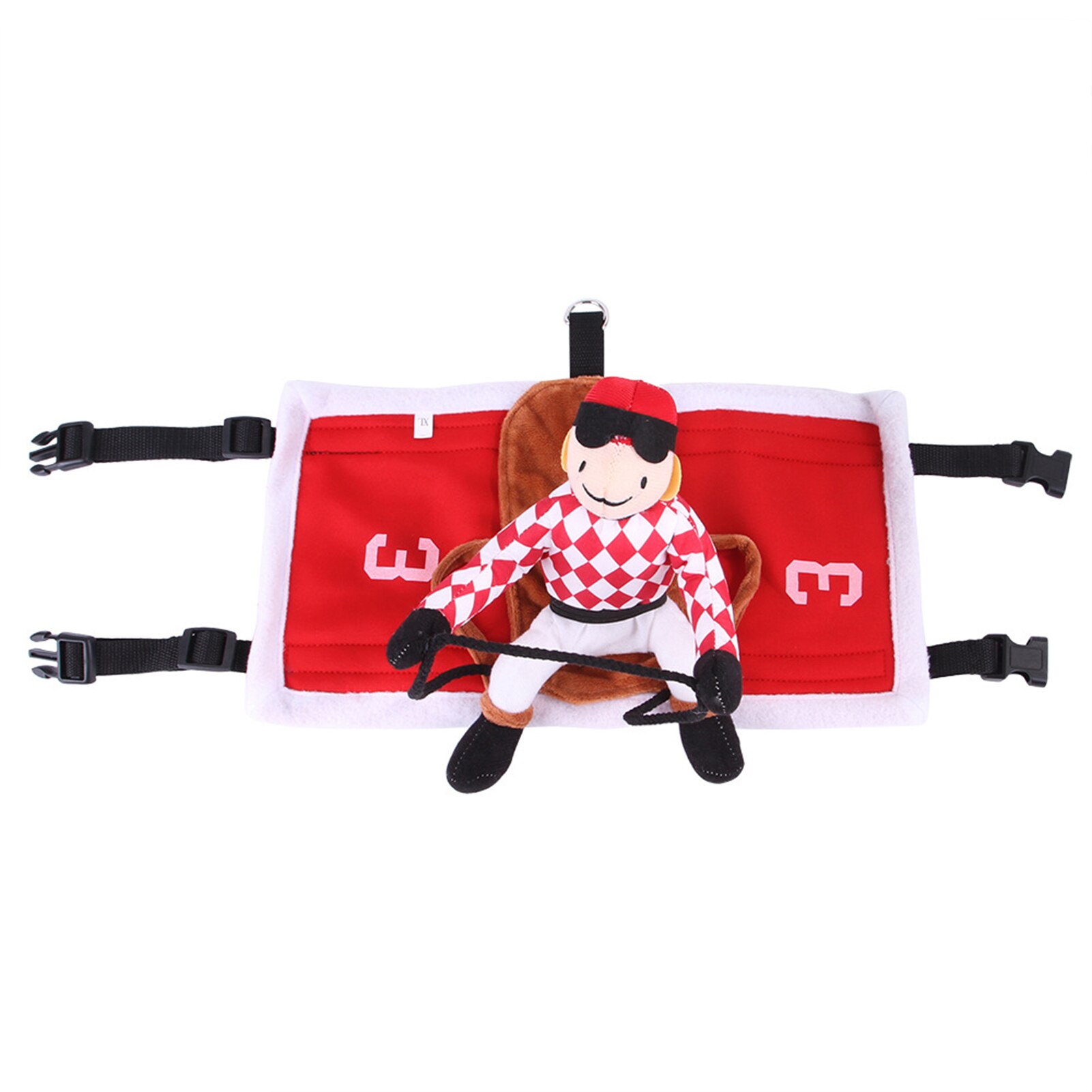 Abrigo para mascotas, ropa de Navidad para perro, gato, capa para cachorro, muñeca de dibujos animados para perros, disfraz para montar a caballo, suministros para mascotas