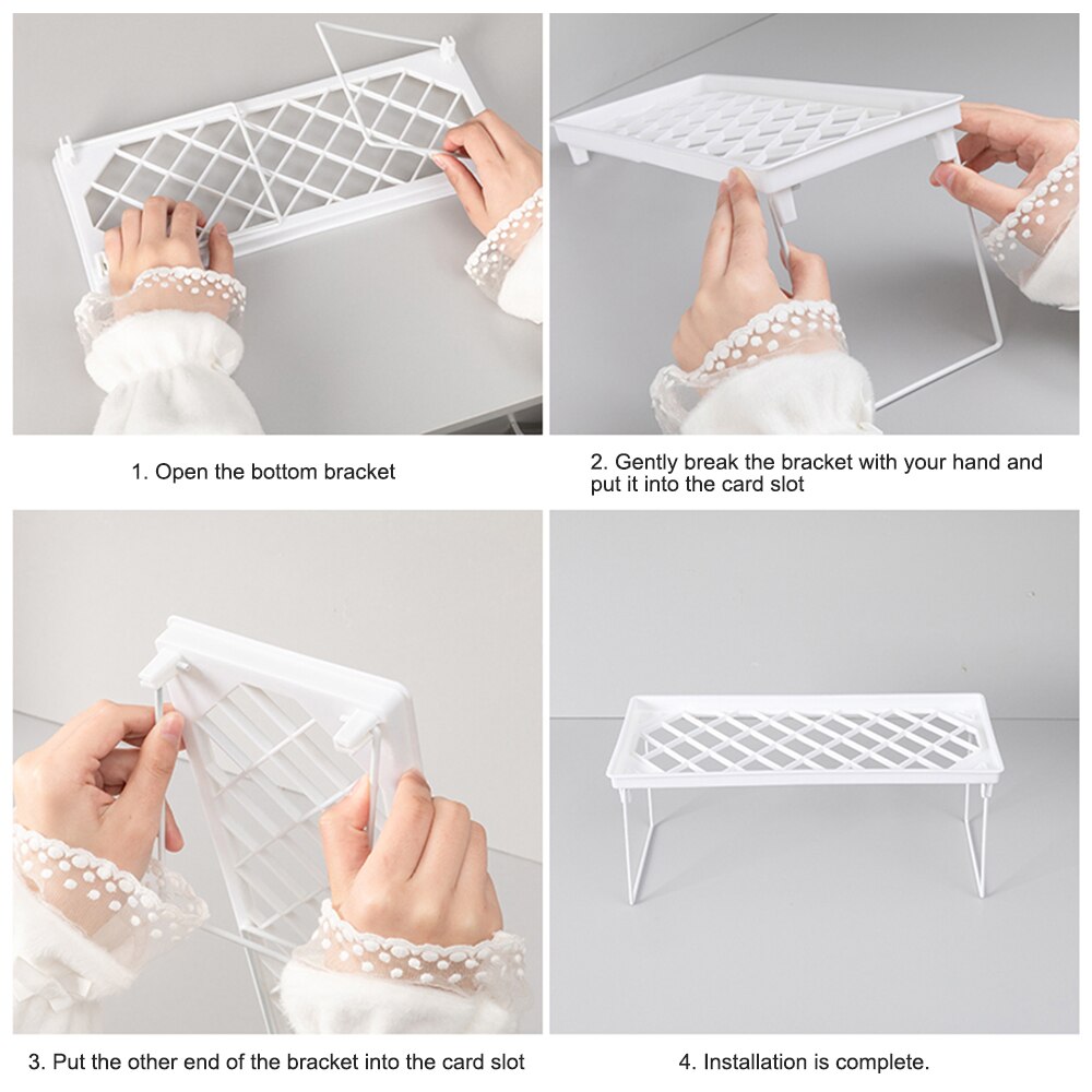 Home Closet Organizer Storage Shelf for Kitchen Rack Space Saving Wardrobe Decorative Shelves Cabinet Holders