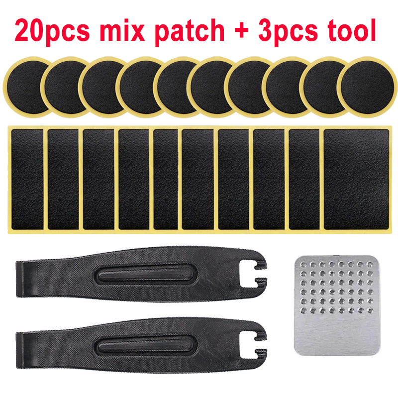 10-20 stücke Fahrrad Reifen reparatur werkzeug set Kleber-freies Reifen Patches Fahrrad Reifen Patch Werkzeug Kein-kleber Kleber schnell Trocknend Fahrrad Zubehör: green