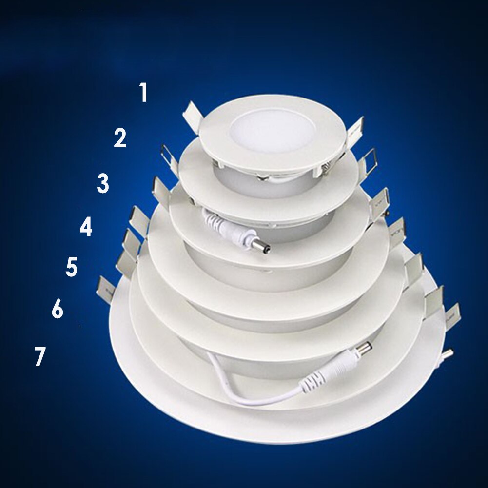 Ultra Dunne Paneel Downlight 3W 4W 6W 9W 12W 15W 18W, ronde Led Plafond Verzonken Licht