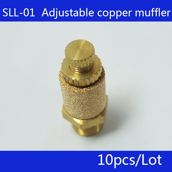 10pcs/lot Series throttle silencer SLL-01,Thread 1/8&quot; copper silencer