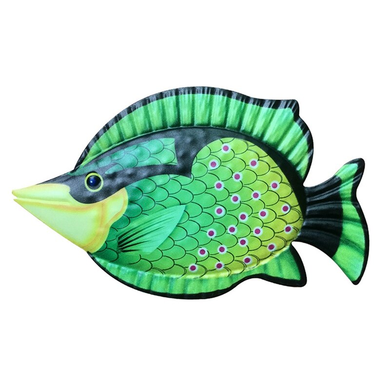 Metal Fish Wall Art For Home And Garden Decoration Outdoor Animales Jardin Colour Glass Statues Sculptures: GR