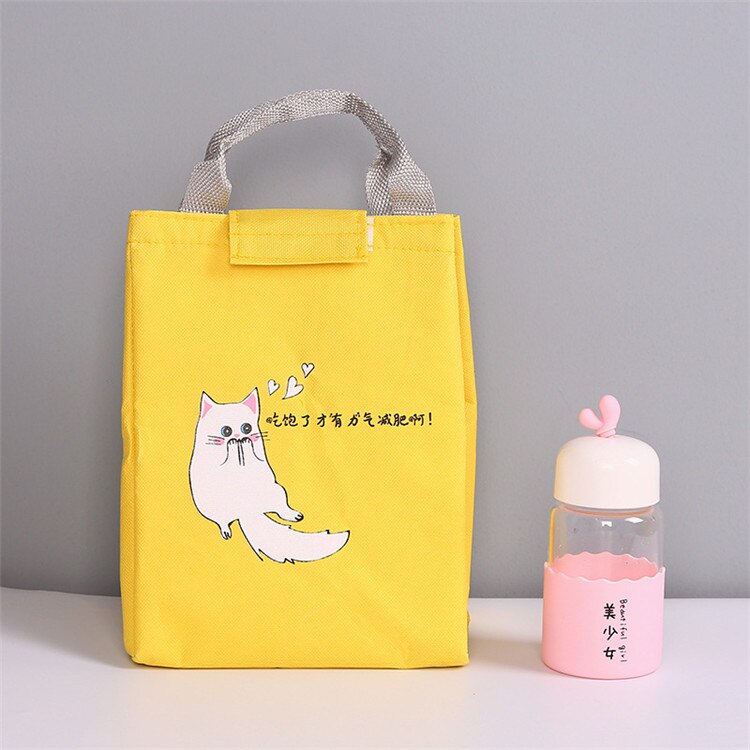 Bolsa térmica isolada para almoço, portátil, caixa, crianças, desenho animado, animal, praia, piquenique, feminino, menino, bolsa cooler, bolsa de mão: 13
