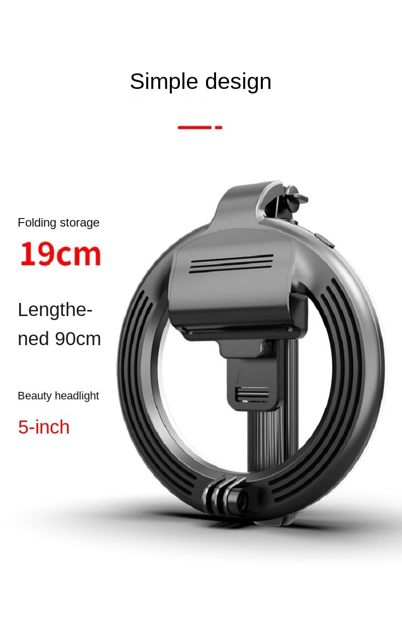 Ring light live bracket fill light tripod folding ring light handheld home portable large aperture desktop lighting