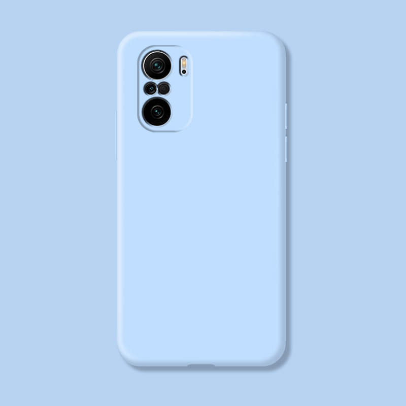 Para Xiaomi Poco F3 funda trasera de silicona fundas de teléfono para Poco F3 funda suave TPU a prueba de golpes Redmi K40 funda de silicona Coque: ABS / Púrpura claro