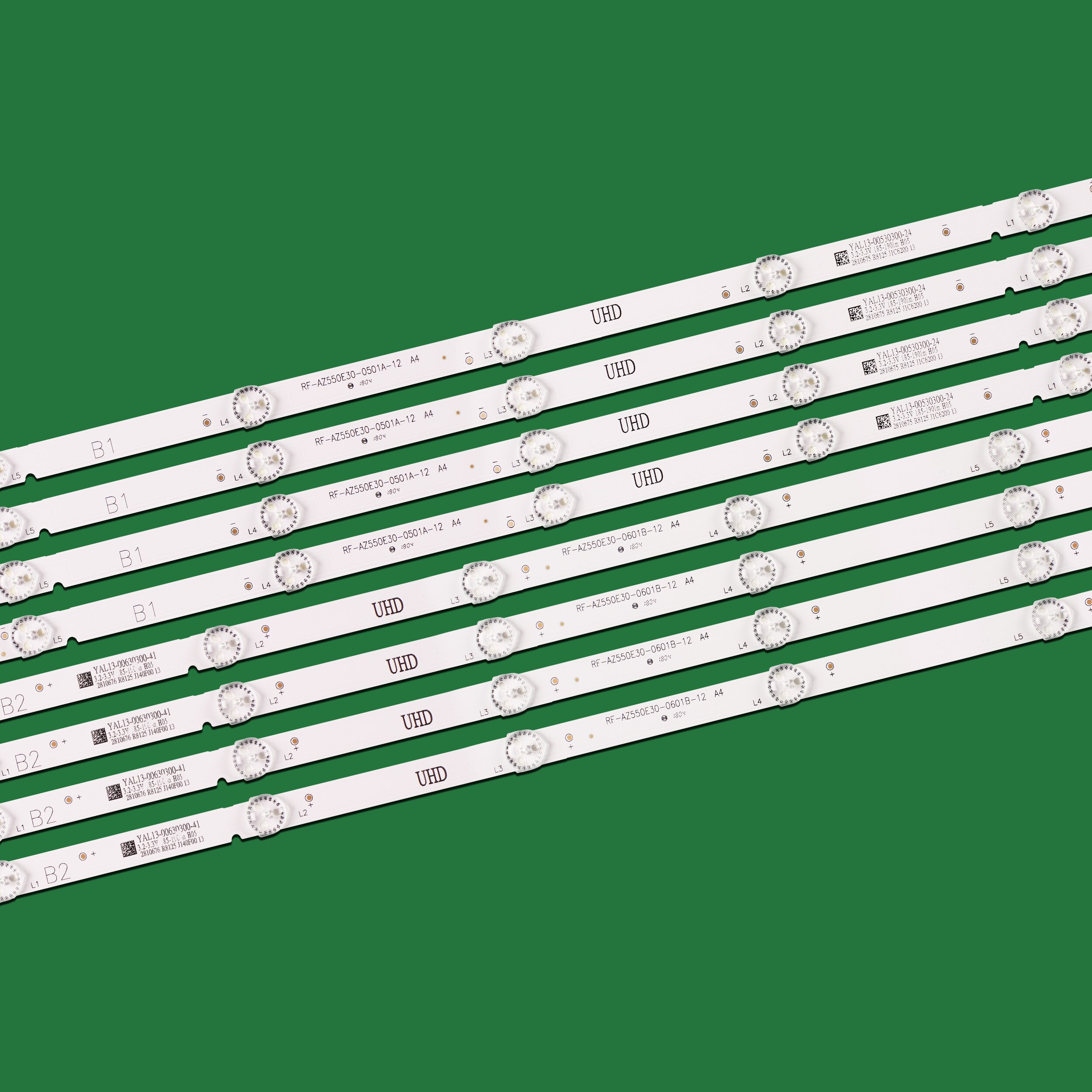 8pcs/set LED Backlight Strip For Philco PTV55U21 LG 55UJ6300 55UJ6200 55UJ6000 55LJ620V 55UJ620V RF-AZ550E30-0601B-12 0501A A4
