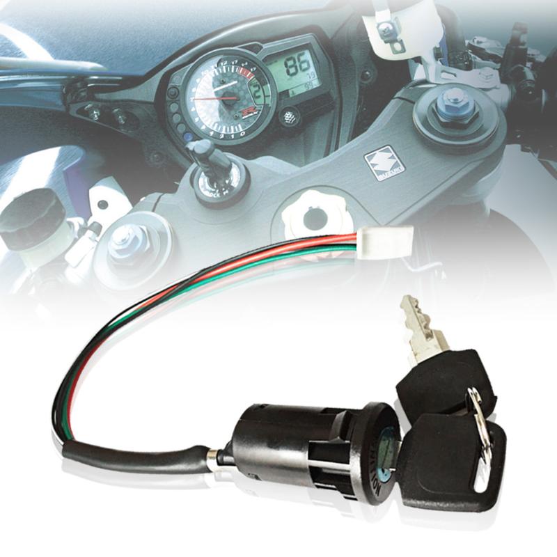 Interruptor de encendido de motocicleta, llave con cable para YAMAHA YZF R15 XT660 X R Z TMAX 500 530 TMAX500 530 250