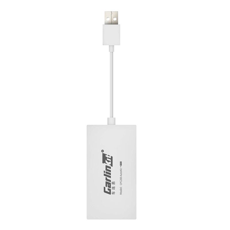 Carlinkit Carplay Android Usb Dongle Wireless Voor Apple Ios Auto Telefoon Auto Navigatie Spiegel Link Speler Wifi Bluetooth Full Hd: white