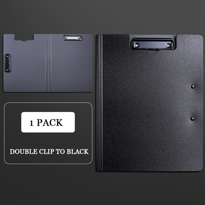 A4 folder folder folder double clip multifunctional file splint handout clipboard students use test papers to receive: black