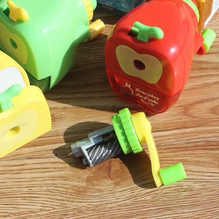 Apple Pencil Sharpener Student Manual Pencil Sharpener Cartoon Cute Pencil Sharpener Stationery Mechanical 3 Years Old