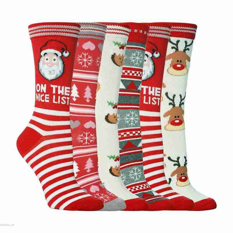 Julstrumpor i europa och amerika älgstrumpor för män och kvinnor personlighet tubstrumpor halloween strumpor
