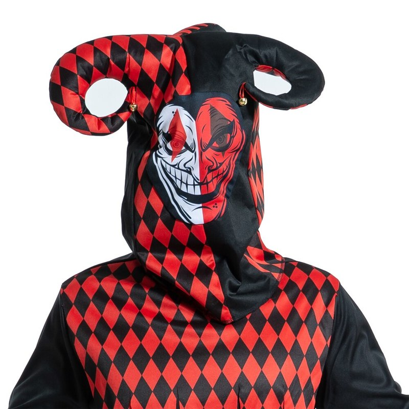 Homens horror balck palhaço traje cosplay adulto assustador gótico assassino circo festa de halloween roupa carnaval páscoa purim fantasia vestido