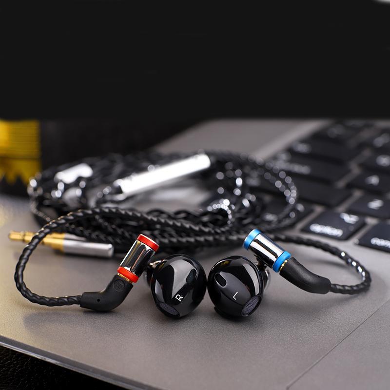 Senfer KP220 Semi Akoestische Dynamische HIFI Muziek Monitor DJ Studio Sport Verwisselbare Oordopjes Oortelefoon MMCX Kabel