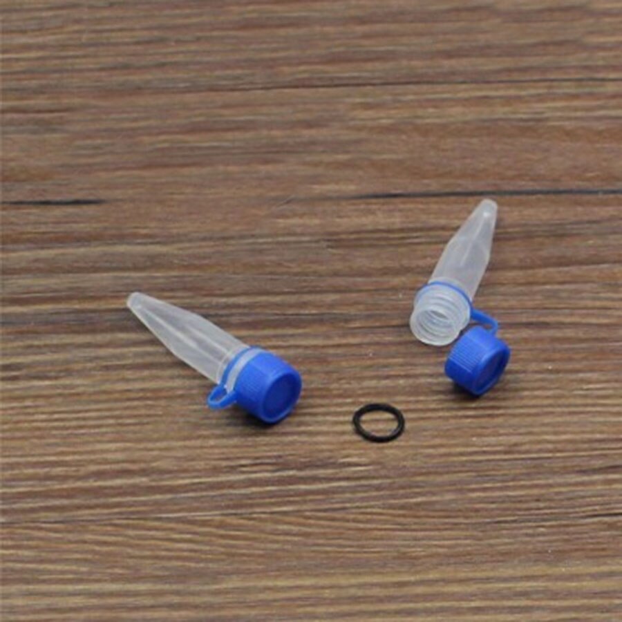 100pcs Pack 1.5ml Screw Cap Skirted Centrifuge Tube for Lab Experiment Plastic Centrifugal Freezing Tube