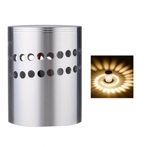 Plafonnier à effet spirale, multi-trous, rvb 265, 3W, AC 85/mur LED V, luminaire décoratif de plafond, couloir ou fête: Warm White