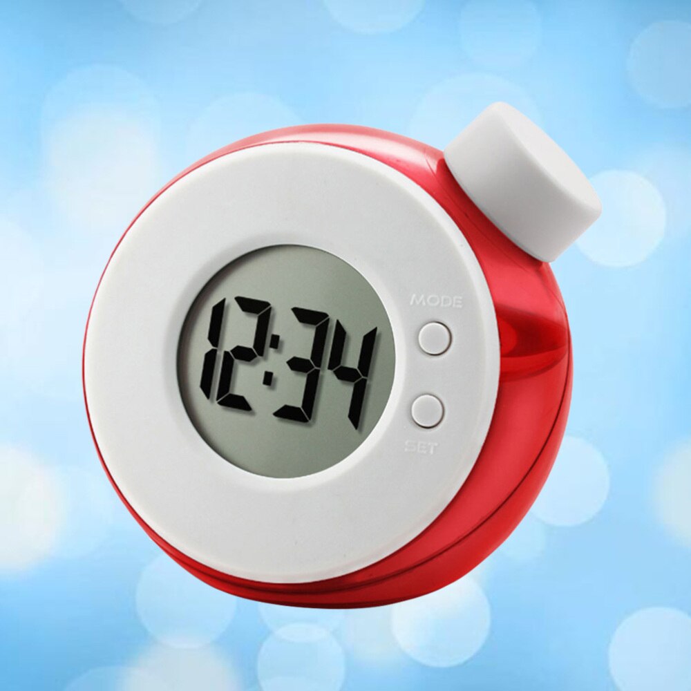 Water Energy Clock LED Display Clock Water Jar Clock Battery Include(Red)