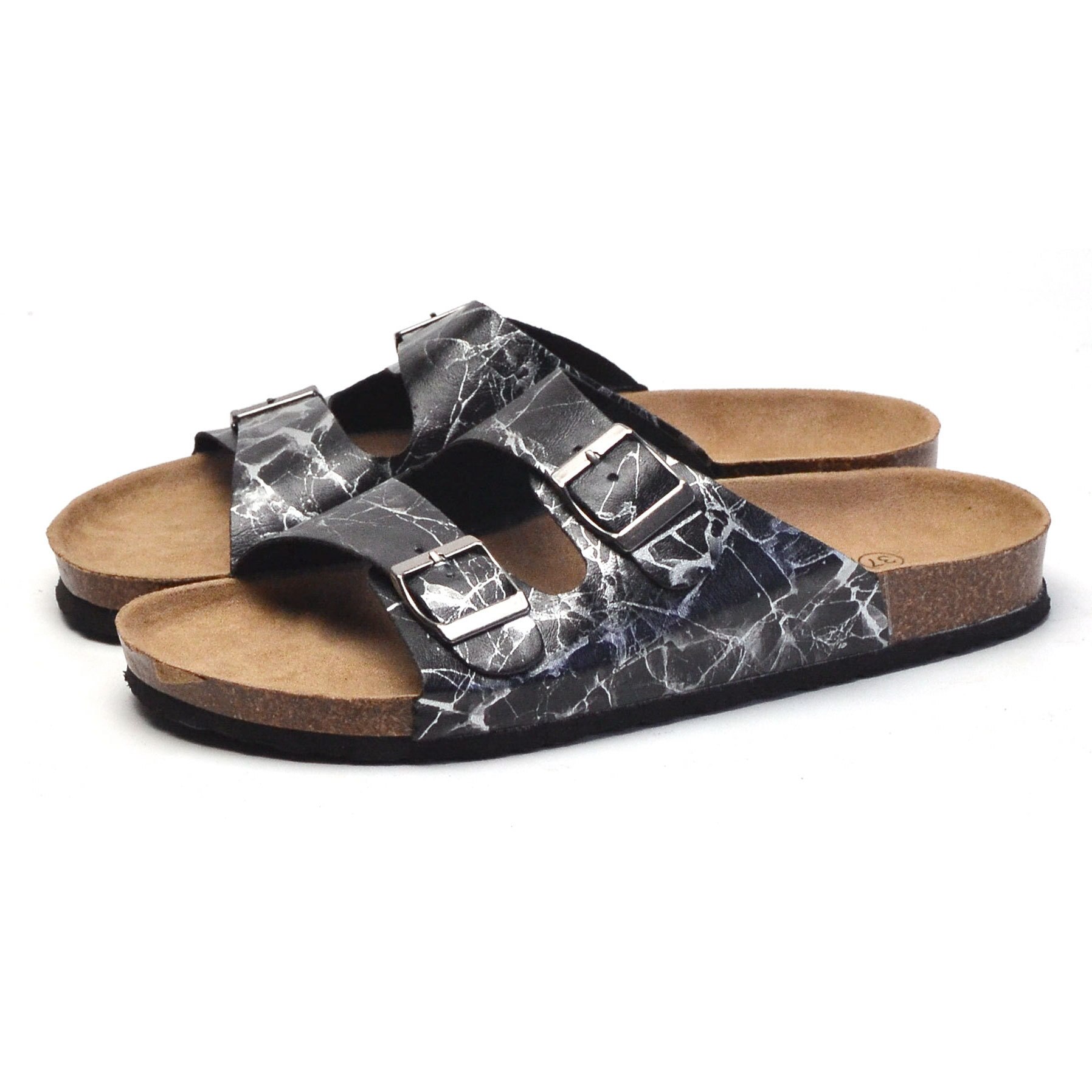 Whoholl män sommar strandskor fritid kork tofflor par flip flops bekväma skor unisex plus storlek 36-45: 2 / 8