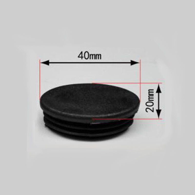 8 Stuks Plastic Ovale Buis Insert Plug Pijp Gat Cover Antislip Tafel Stoel Bureau Been Cap Protector Floor meubels Leveling Voeten Pad