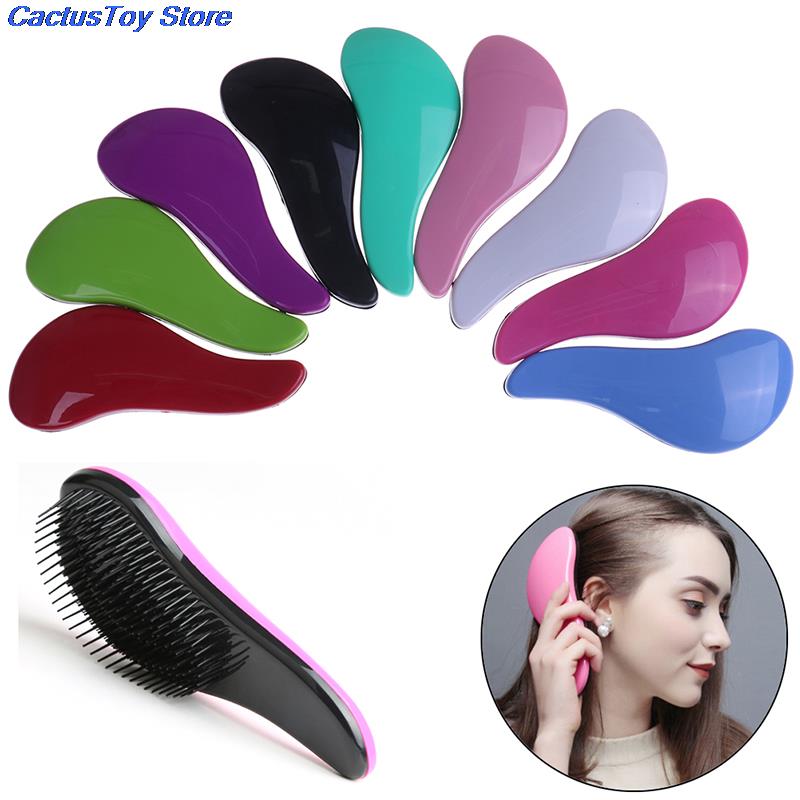 1 Pc Baby Kids Magic Handvat Detangling Kam Douche Borstel Salon Styling Tamer Leuke Nuttig Tool Haarborstel