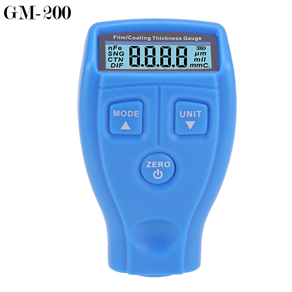 GM200 Digital Coating Film Paint Thickness Gauges Tester Non-magnetic Car Thickness Gauge Measurement: GM200-blue