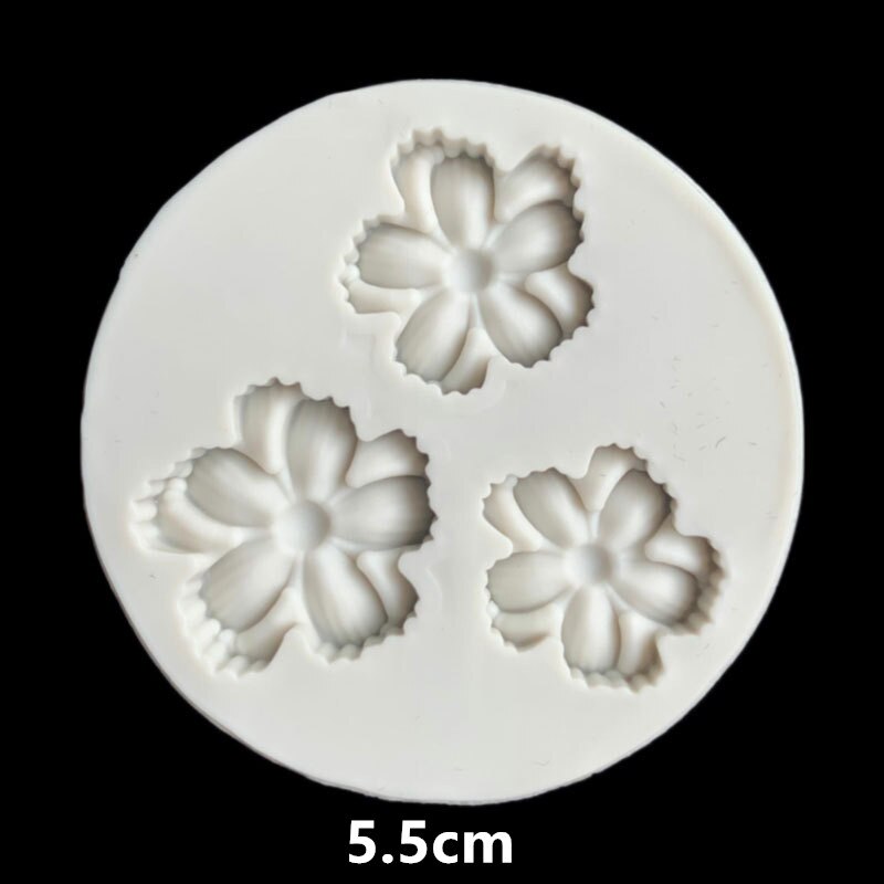 Cake Border Silicone Flower Leaf Fondant Mold Cake Decorating Tool Cupcake Chocolate Candy Clay Moulds Kitchen Baking Molds