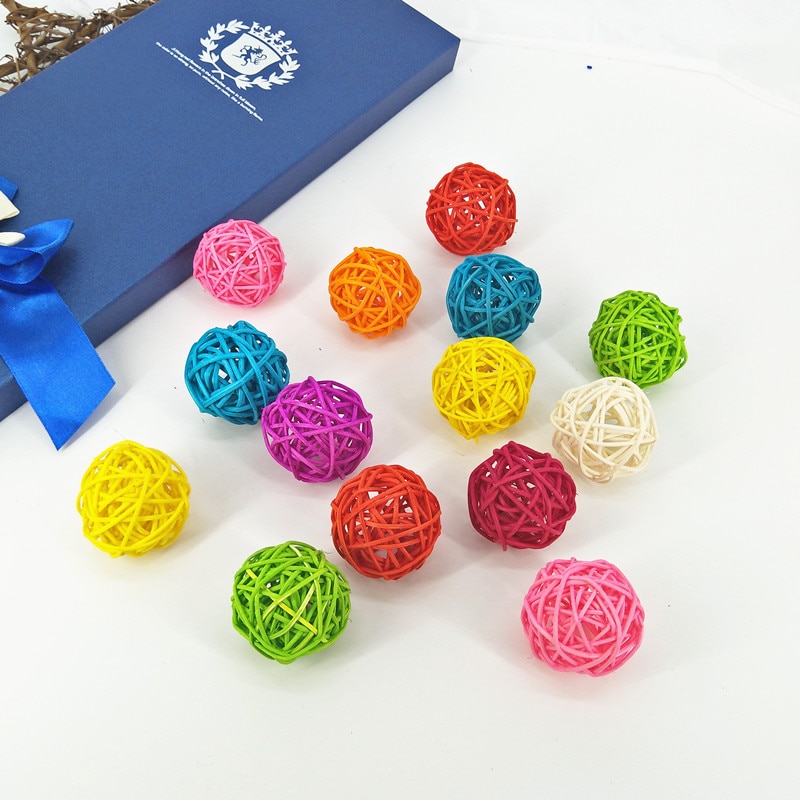 1 stücke 3cm Farbe Rattan Ball Spielzeug Ball Freundliche Bunte Weiche Kunststoff Ozean Lustige Baby Kind Schwimmen Spielzeug Wasser pool Welle