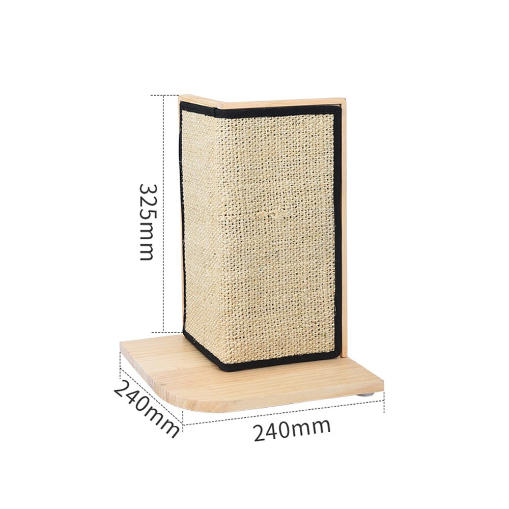 Aan de muur bevestigde krabpaal, hangend, natuurlijke sisal, kattenkrabmat, poort, muurbescherming, hoek met muurbevestigingen, dierenbenodigdheden: A4