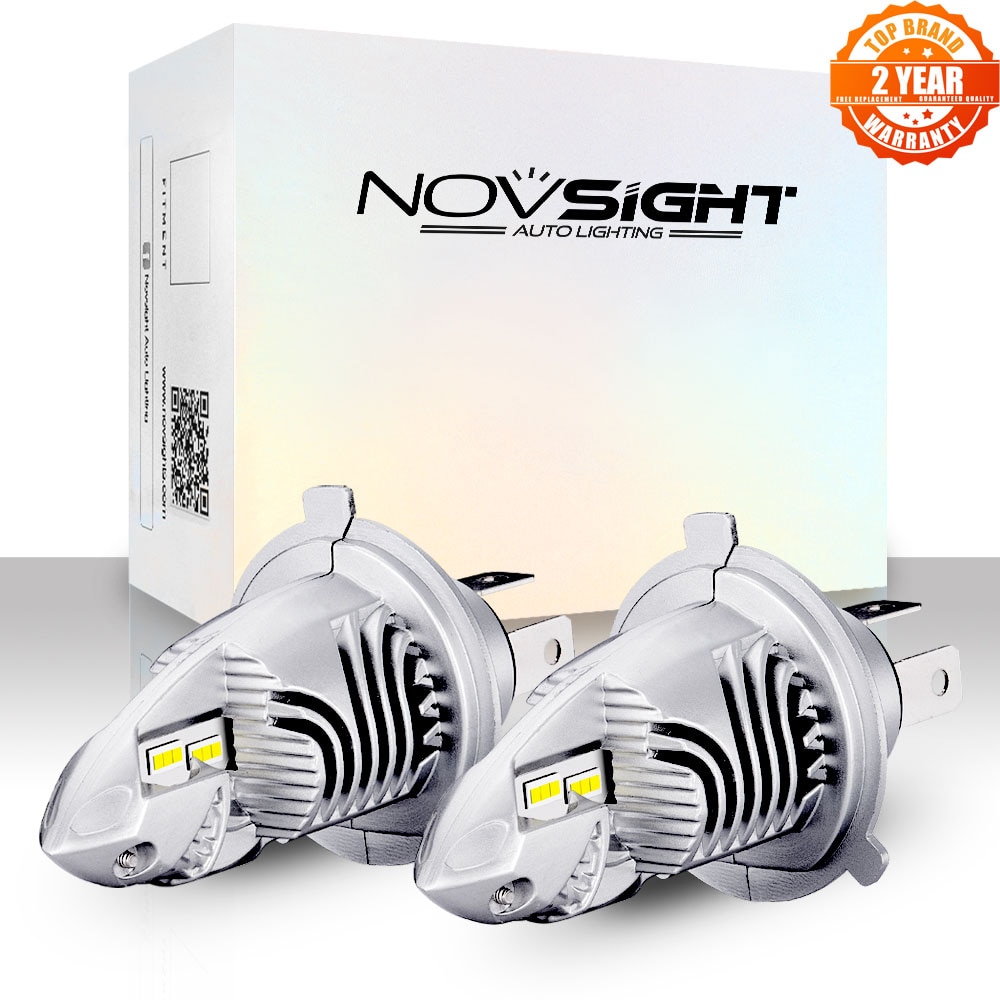 Novsight H4 Led Auto Koplampen Lamp 9003 HB2 Hi/Lo Mini Auto 1:1 70W 12V 6000K Witte Auto Accessoires Led Koplampen Lampen