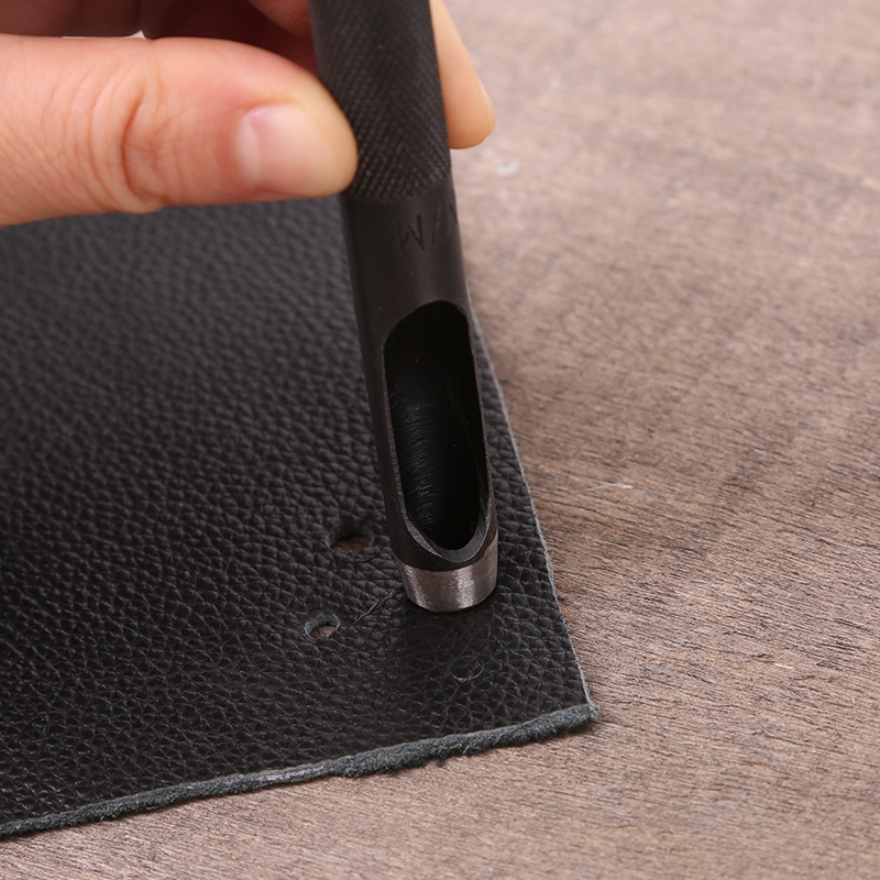 Punching Leather Hole Punch Round Steel Leather Craft Hollow Hole Punch Metal Gaskets Plastic Rubber Tools 1mm-10mm