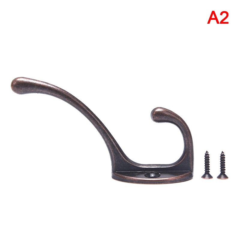 Vintage hangers haak zinklegering wandhaak bronzen stoffen jas tas hoedenhangers badkamer keuken antieke rekken met schroeven