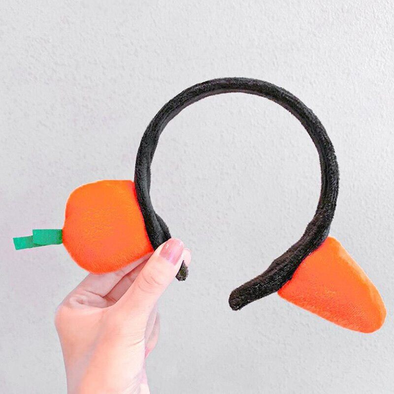 Bandeau pour cheveux, joli, drôle, poisson requin, carotte, accessoires pour filles, serre-tête: Orange