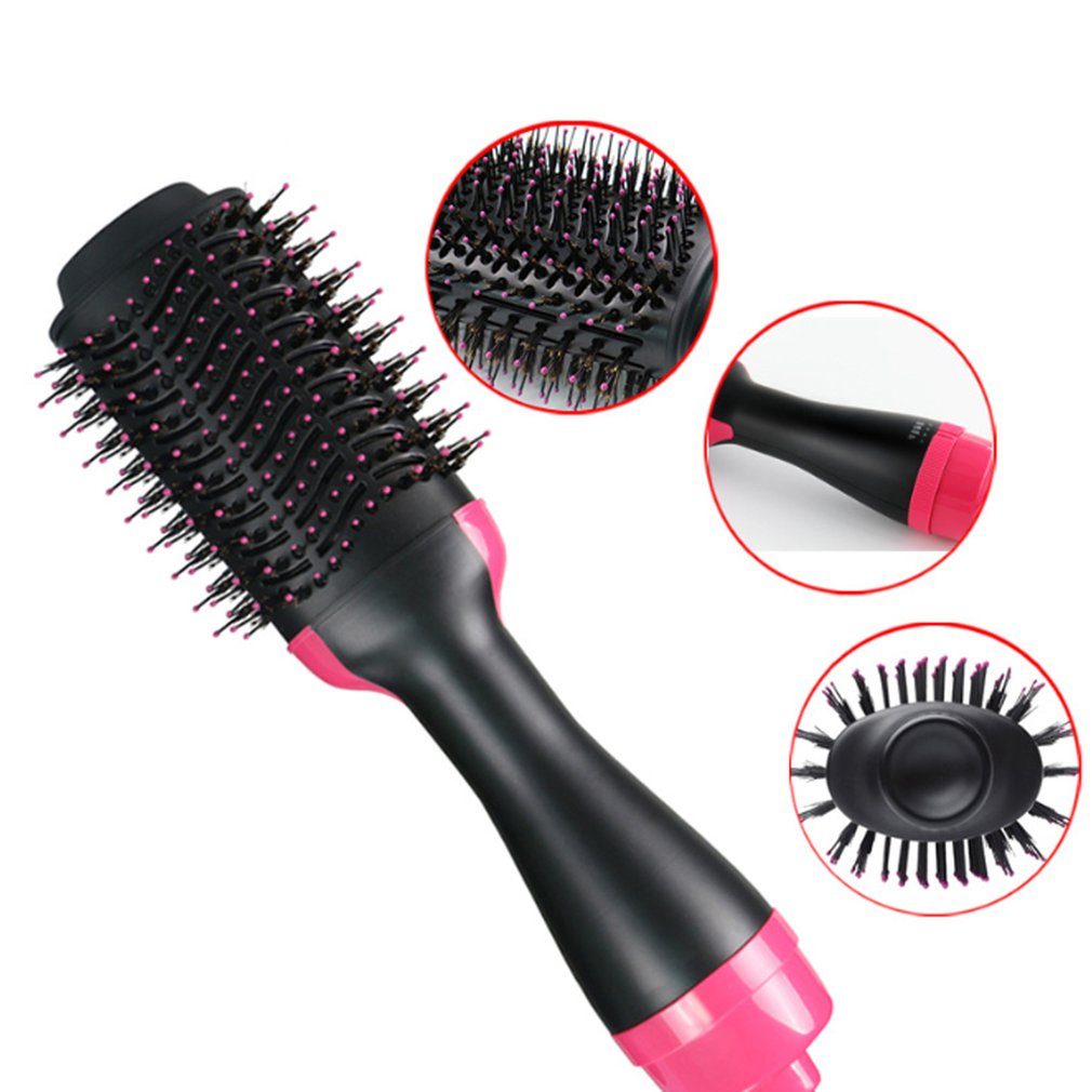 2 en 1 secador de pelo multifunción rotativo rodillo rotativo Styler peine estilo alisado rizador de hierro