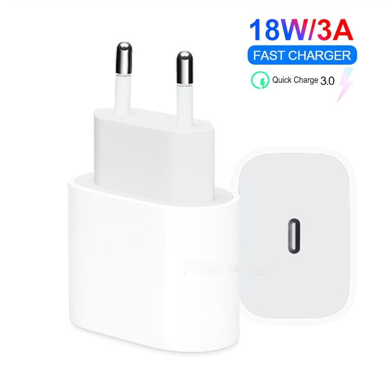 18W PD QC4.0 3.0 Fast Charger for Apple iPhone 11 Pro 8 Plus XR XS Max iPad mini USB Type-C Quick Charge Travel Adapter