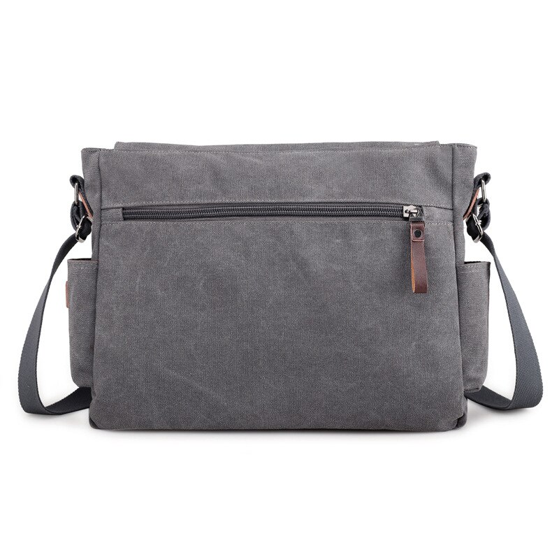 Mannen Canvas Aktentas Kantoor Man Messenger Bag Toevallige Mannelijke Computer Laptop Tas Cover Grote Crossbody Tassen 2022