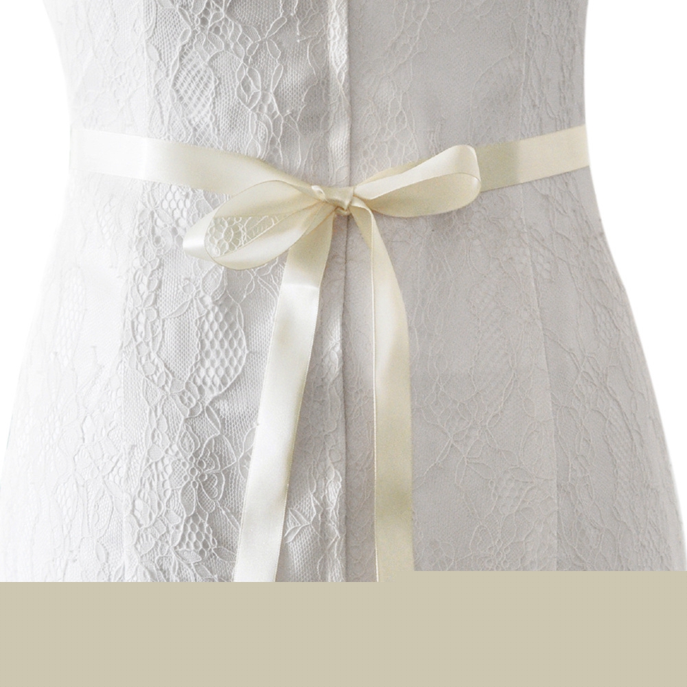 Luxus Handgemachte Farbige Strass Gürtel Braut Hochzeit Gürtel Blume Satin- Hochzeit Kleid Band Gürtel Brautjungfer Frauen Kleid Bis: Elfenbein