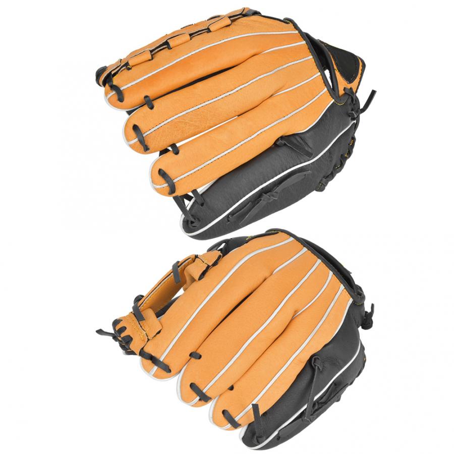 11.5in/12.5in Baseball Gloves Infielder Pitcher Catcher Gloves Thicken PU Leather Gloves Child Adult Softball Practice Equipment