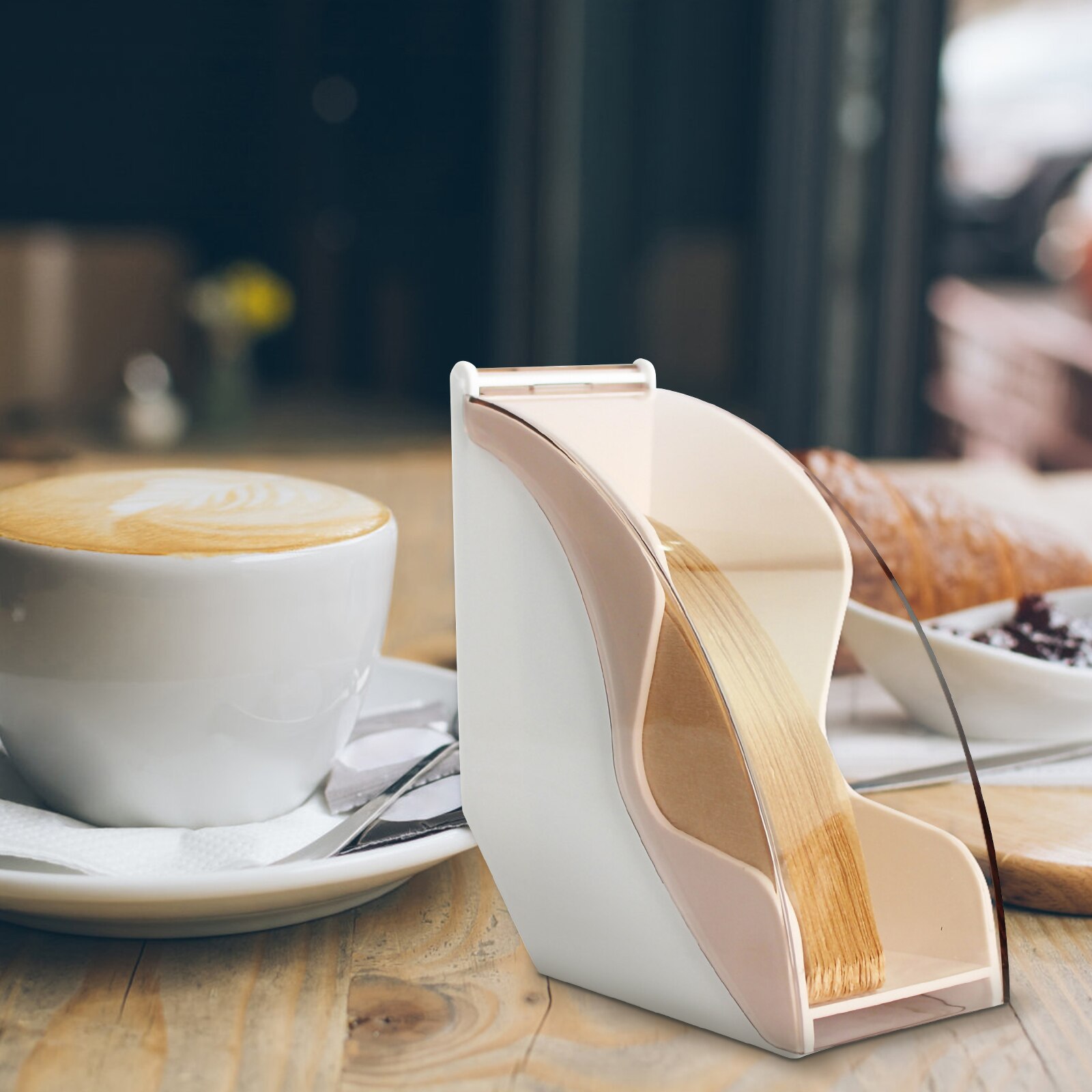 Countertop Coffee Filters Holder Coffee Filtering Paper Container Filter Paper Container