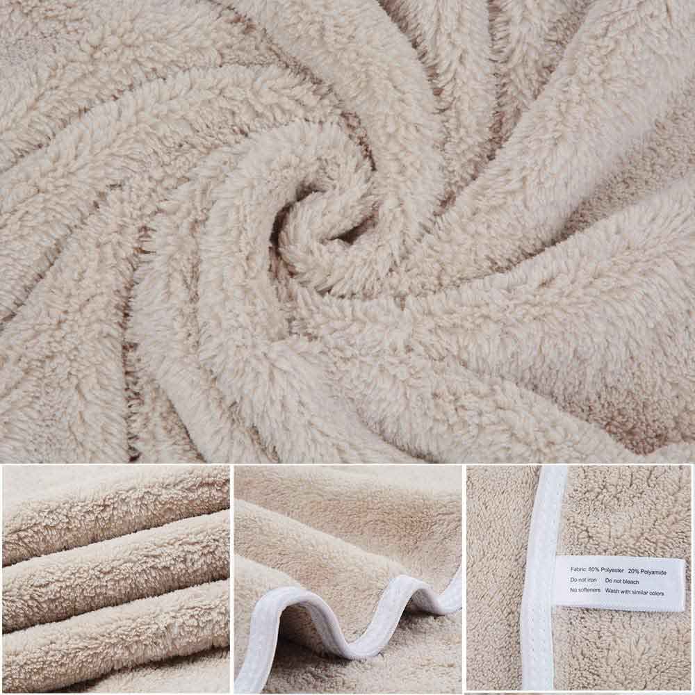 KinHwa microfibre essuie-mains Ultra doux visage serviettes uper absorbant serviettes de bain idéal pour cheveux Spa Sports 30 pouces x 16 pouces 2 Pack