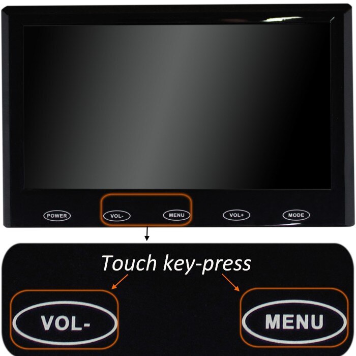 7 inch TFT LCD Monitor for Car Security Camera or Rearview Camera