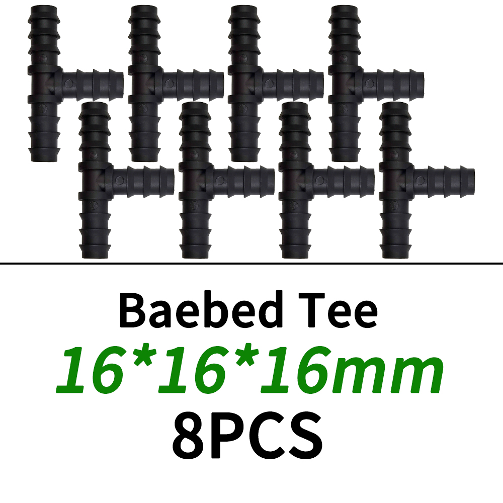 1/2" 3/4" Male Female Thread Connector To Barb 16mm 20mm 25mm PE Hose Adapter Tee Elbow Garden Irrigation Drip Watering System: Lavender