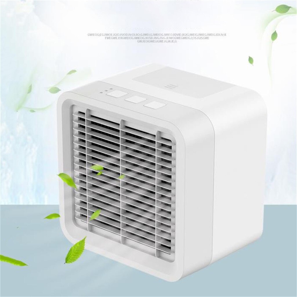 Mini Air Conditioner Device Cool Soothing Wind Cooler Fan Air Personal USB Plug Air Cooling Fan Rechargeable Fan Desk Bedroom