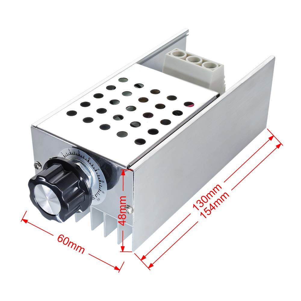 10000W 25A Speed Controller High Power SCR Voltage Regulator Dimmer Switch Speed Temperature Control Thermostat AC 110V 220V