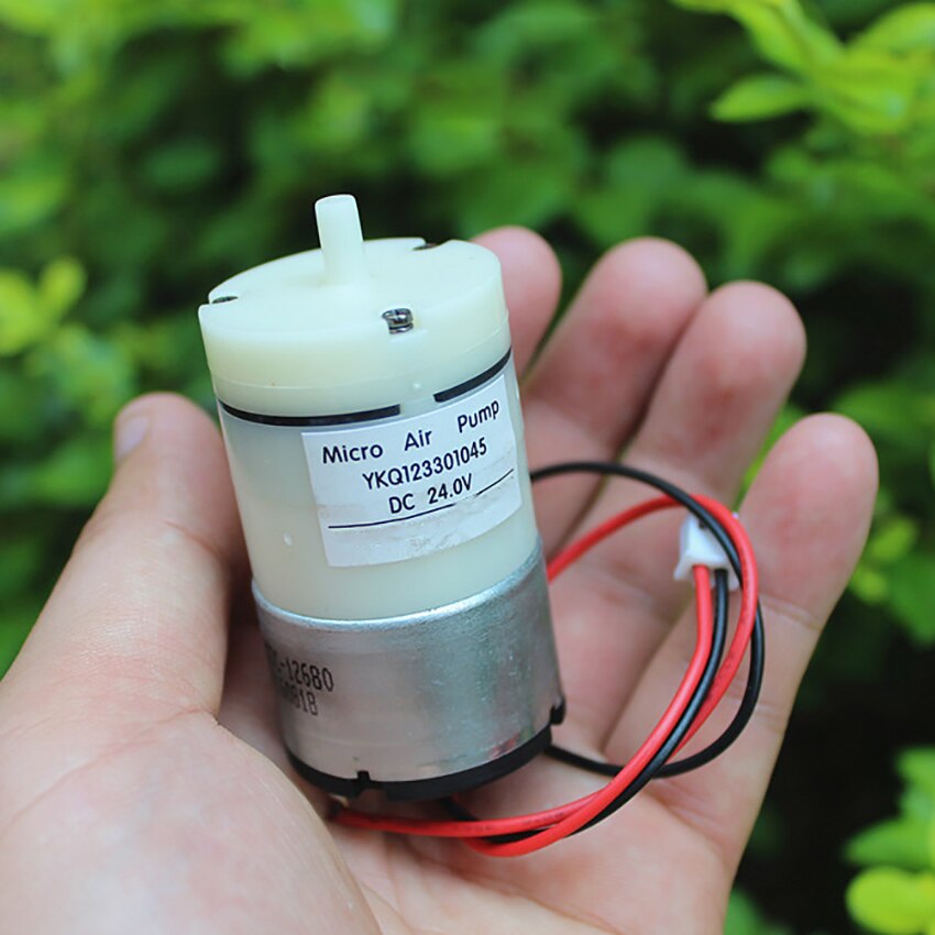 520 Motor Air Pump Large Flow Micro Air Pump DC24V 3.6W DC Pressure Pump with Two Wires, DC12-24V, Pressure Range ≥600mmhg