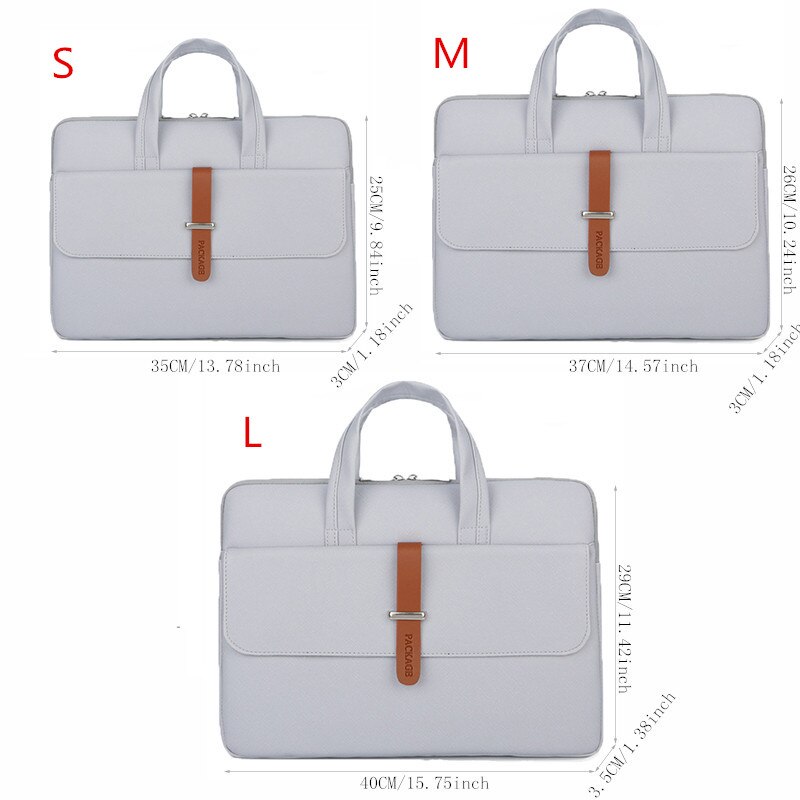 Large Capacity Briefcase Unisex Portable Waterproof A4 Document Computer Storage Handbag Zipper Bag Office Business Accessories