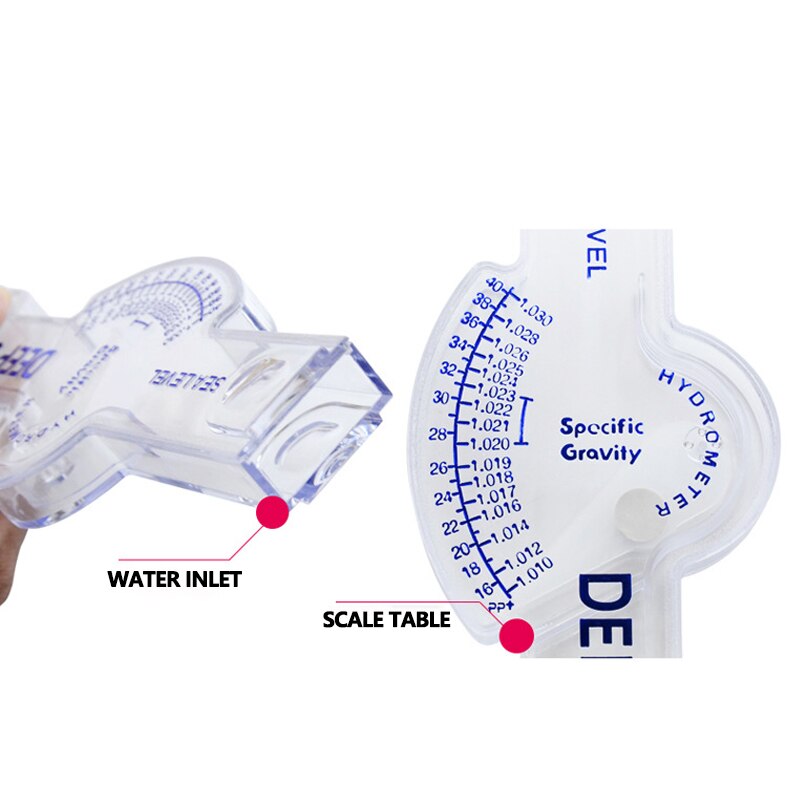 Sea water density meter Density meter Sea water hydrometer For aquarium Sea water salinity meter