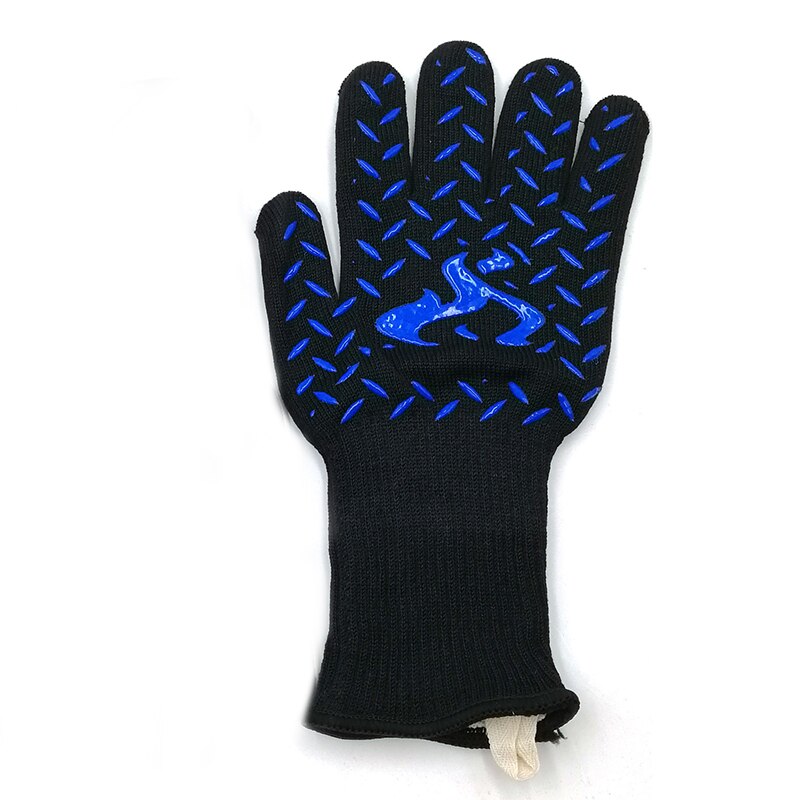 Wärme Beständig Backen Handschuhe Kochen Grill Küche Mikrow Ofen Temperatur Beständig Arbeiten Handschuh Nicht-Unterhose Grill Handschuhe: L