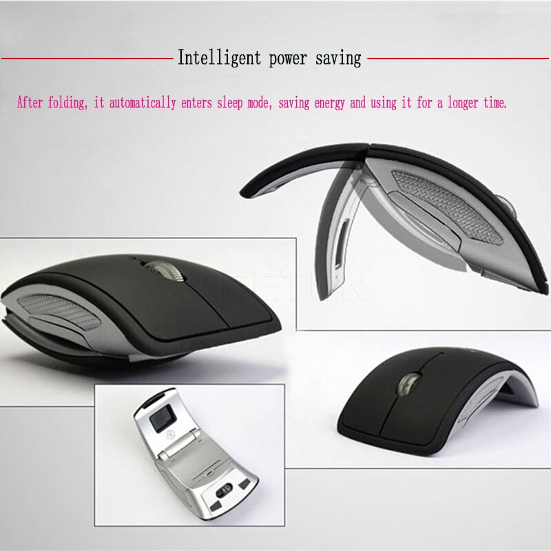 Mini Klapp Maus 2,4 GHz Drahtlose Mäbenutzen 1600DPI Maus Mit USB Empfänger Computer Für PC Laptop kabellos maus