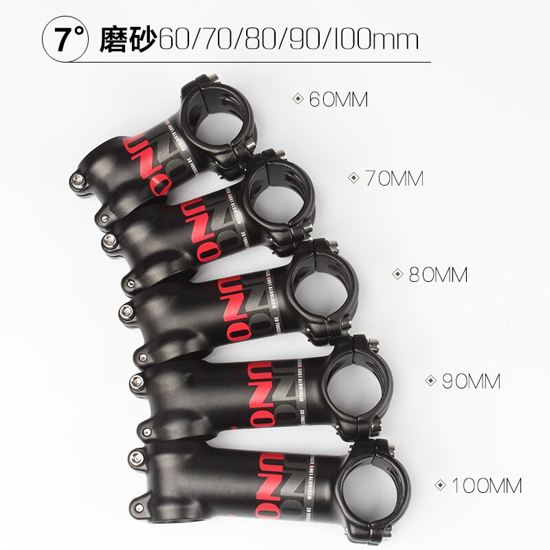 Uno mtb fiets stuurpen racefiets mountainbike stuurpen mtb 7/17 graden mat / glans 70/80/90/100/120/130mm fietsen fietsonderdelen