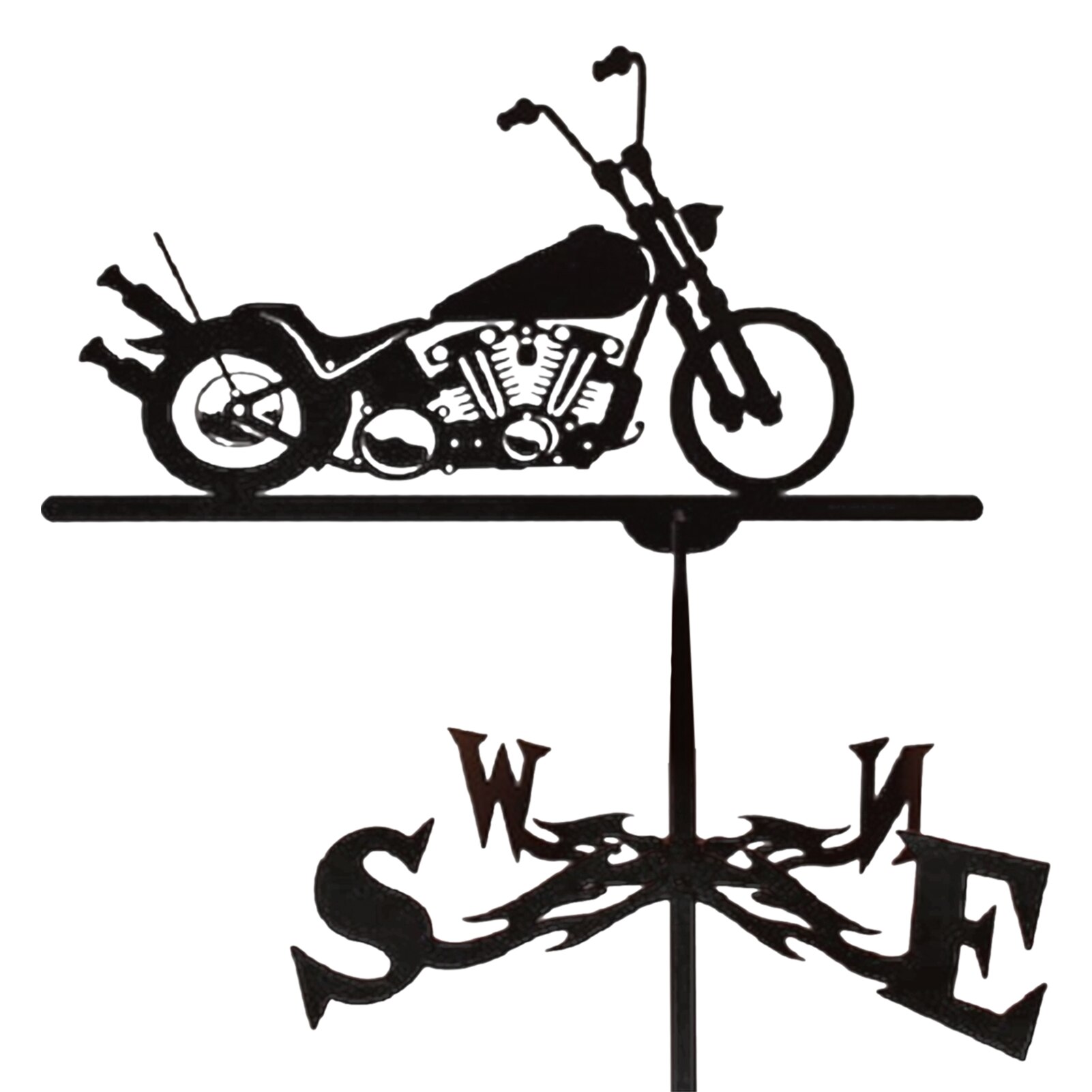 Metalen Windwijzer Cock Versierd Weer Vaan Ijzeren Haan Ornament Voor Dak Shack Aangeeft Wind Richting Yard Decor: 06
