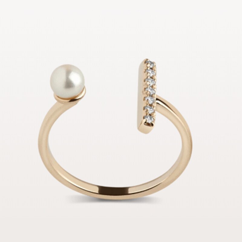 Anéis de dedo ajustáveis de anillos da pérola da moda da joia fina minimalista para os casais das meninas dos namorados anel de abertura do presente do dia dos namorados